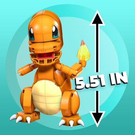 Mega Construx - Pokémon - Salamèche - jouet de construction - 7 ans et + ORANGE 5 - vertbaudet enfant 
