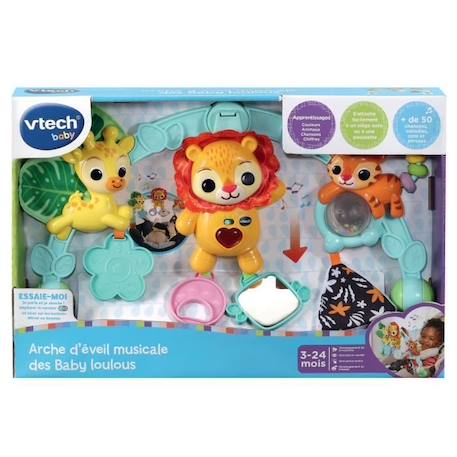 VTECH BABY - Arche d'Eveil Musicale des Baby Loulous JAUNE 2 - vertbaudet enfant 