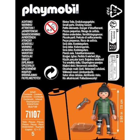 PLAYMOBIL 71107 Shikamaru Naruto VERT 4 - vertbaudet enfant 