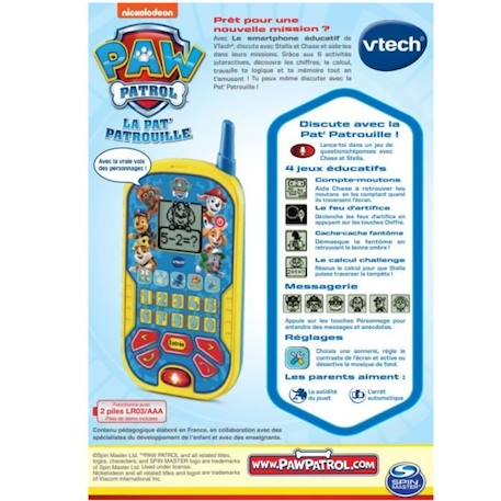 VTECH - PAT PATROUILLE - Le Smartphone Éducatif BLEU 4 - vertbaudet enfant 