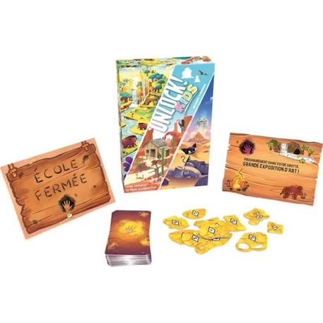 Unlock! Kids Histoires Epoques - Asmodee - Jeu de société - Enigmes et aventures pour enfants BLEU 3 - vertbaudet enfant 