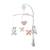 DOMIVA Mobile musical Lapinou - Arche PVC - Peluches amovibles - Blanc/rose - 34 x 65 cm BLANC 1 - vertbaudet enfant 