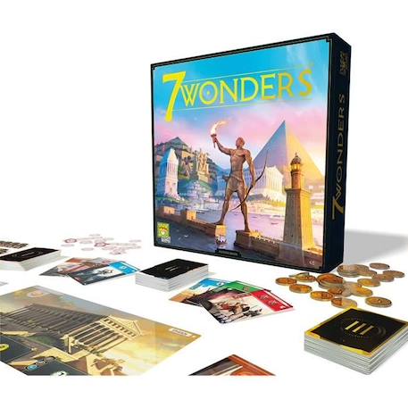 Repos Production | 7 Wonders - Nouvelle version | Unbox Now | Jeu de société | À partir de 10 ans | 3 à 7 joueurs | 30 minutes MARRON 3 - vertbaudet enfant 