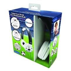 Jouet-Multimédia-Casque 2 en 1 Bluetooth® et Filaire pliable pour enfants avec limitation de son et design Football