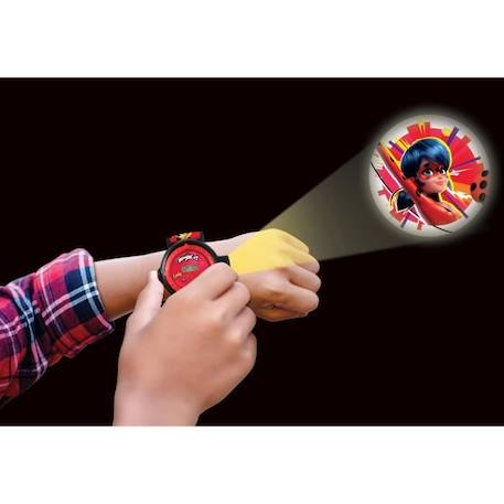 Montre digitale pour enfant - LEXIBOOK - Miraculous - Projection de 20 images - Bracelet ajustable - Rouge ROUGE 4 - vertbaudet enfant 