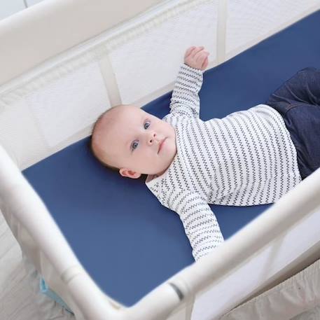 Matelas Bébé de Voyage Pliable ROBA - 60x120 cm - Bleu - Mixte - 0 mois - Naissance BLEU 2 - vertbaudet enfant 