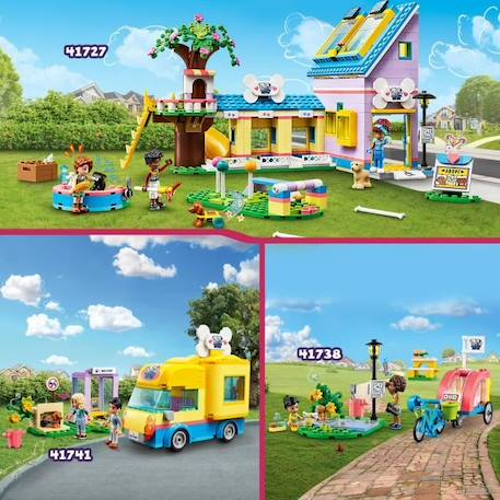 LEGO® Friends 41738 Le Vélo de Sauvetage Canin, Jouet Enfants 6 Ans, avec Figurine de Chiot BLANC 5 - vertbaudet enfant 