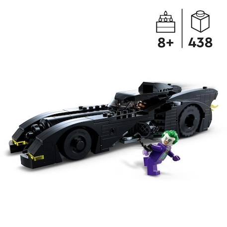 LEGO® DC 76224 La Batmobile : Poursuite entre Batman et le Joker, Jouet de Voiture Batmobile, avec Figurines BLANC 2 - vertbaudet enfant 