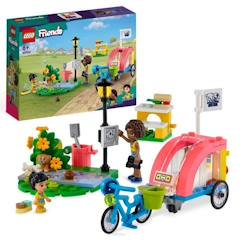 Jouet-Jeux d'imagination-Jeux de construction-LEGO® Friends 41738 Le Vélo de Sauvetage Canin, Jouet Enfants 6 Ans, avec Figurine de Chiot