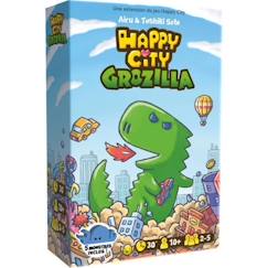 Jouet-Jeux de société-Jeux classiques et de réflexion-Cocktail Games Happy City - Extension : Grozilla - Jeux de société - A partir de 10 Ans - 2 à 5 Joueurs - 30 Min - Version FR