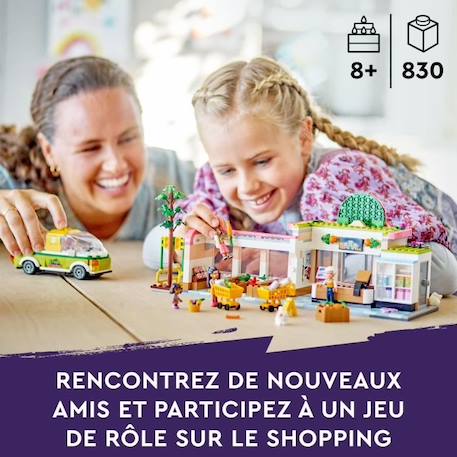 LEGO® Friends 41729 L’Épicerie Biologique, Jouet Supermarché, avec Camion & Mini-Poupées BLANC 6 - vertbaudet enfant 