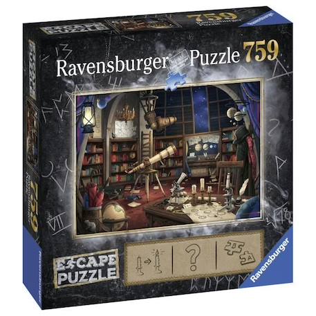 Puzzle Escape Observatoire Astronomique Ravensburger 759 pièces NOIR 2 - vertbaudet enfant 