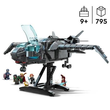 LEGO® Marvel 76248 Le Quinjet des Avengers, Jouet de Vaisseau Spatial avec Figurines, Infinity BLANC 2 - vertbaudet enfant 