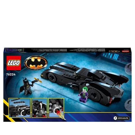 LEGO® DC 76224 La Batmobile : Poursuite entre Batman et le Joker, Jouet de Voiture Batmobile, avec Figurines BLANC 6 - vertbaudet enfant 