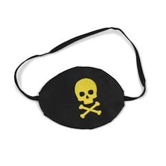 Jouet-Jeux d'imitation-Cache oeil Pirate Tissu - PARTY PRO - Enfant - Noir - A partir de 5 ans