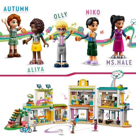 LEGO® Friends 41731 L’École Internationale de Heartlake City, Jouet avec 5 Mini-Poupées BLANC 3 - vertbaudet enfant 