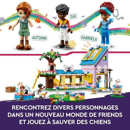 LEGO® Friends 41727 Le Centre de Sauvetage Canin, Jouet Vétérinaire, avec Mini-poupées BLANC 4 - vertbaudet enfant 