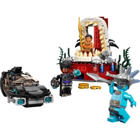 LEGO Marvel 76213 La Salle du Trône du Roi Namor, Jouet Sous-Marin, Figurines Black Panther BLEU 2 - vertbaudet enfant 