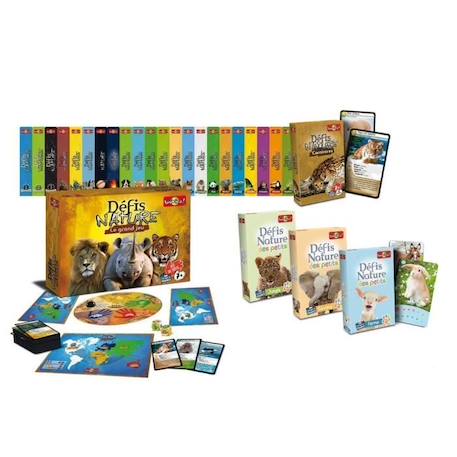 Jeu de cartes BIOVIVA Défis Nature - Animaux extraordinaires pour enfants à partir de 7 ans VERT 3 - vertbaudet enfant 