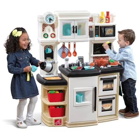 Cuisine Enfant Great Gourmet - STEP2 - Plastique Roto-Moulé - Kit d'Accessoires 78 Pièces VERT 3 - vertbaudet enfant 