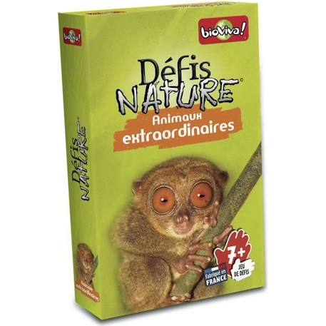 Jeu de cartes BIOVIVA Défis Nature - Animaux extraordinaires pour enfants à partir de 7 ans VERT 1 - vertbaudet enfant 