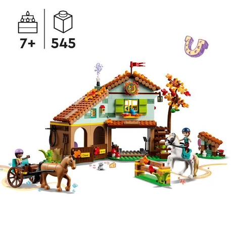 LEGO® Friends 41745 L’Écurie d’Autumn, Jouet avec Chevaux, Carrosse, Cadeau Équitation MARRON 2 - vertbaudet enfant 