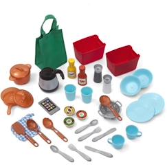 Jouet-Jeux d'imitation-Cuisines et dinette-Cuisine Enfant Great Gourmet - STEP2 - Plastique Roto-Moulé - Kit d'Accessoires 78 Pièces