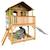Maisonnette AXI pour enfants avec bac à sable et toboggan blanc, aire de jeux pour l'extérieur en marron et vert MARRON 3 - vertbaudet enfant 