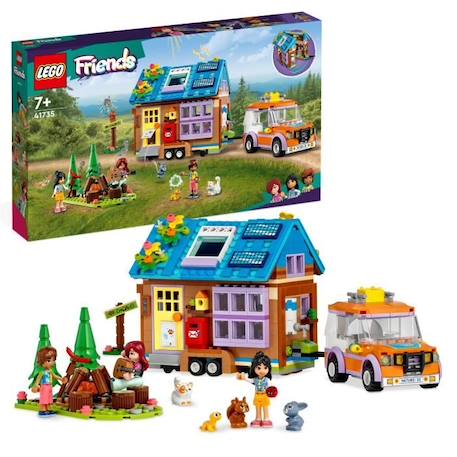LEGO® Friends 41735 La Mini Maison Mobile, Jeu Camping avec Voiture Jouet, et Mini-Poupées BLANC 2 - vertbaudet enfant 