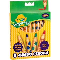 Jouet-Crayola - Maxi crayons de couleur - Mine solide et facile à attraper - Pour enfants à partir de 12 mois