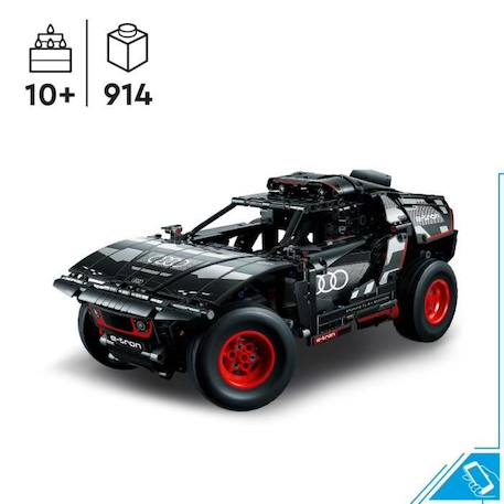 LEGO® Technic 42160 Audi RS Q e-tron, Voiture de Rallye Télécommandée, Maquette Off-Road Dakar BLANC 2 - vertbaudet enfant 