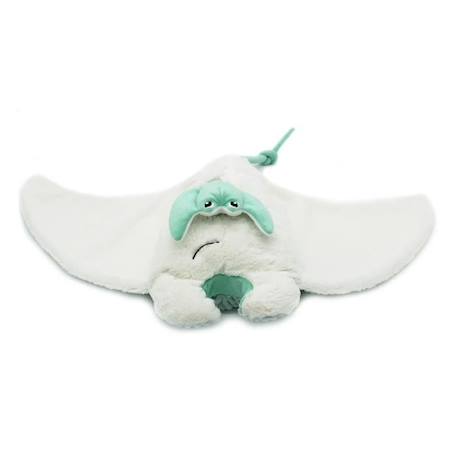 Les Déglingos - Peluche Ptipotos Raie manta et son bébé menthe BLANC 2 - vertbaudet enfant 