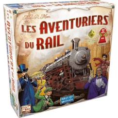 Jouet-Jeux de société-Jeux classiques et de réflexion-Les Aventuriers du Rail - Unbox Now - Jeu de société - À partir de 8 ans - 2 à 5 joueurs - Compatible avec Alexa - Days of Wonder