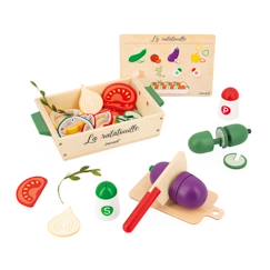 Jouet d'imitation - JANOD - Set Ratatouille - 32 Accessoires - Bois, Carton et Feutrine - Dès 3 ans  - vertbaudet enfant