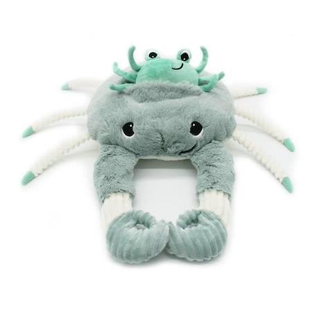 Les Déglingos - Peluche cassecou vert le crabe et son bébé BLANC 1 - vertbaudet enfant 