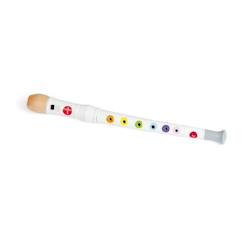 Jouet-Jeux éducatifs-Jeux scientifiques-Flûte en bois - JANOD - Confetti blanche - Enfant - A partir de 3 ans