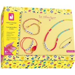 Jouet-Kit Créatif Bijoux à Messages - JANOD - Les Ateliers Bijoux - Jaune - Enfant - Dès 6 ans