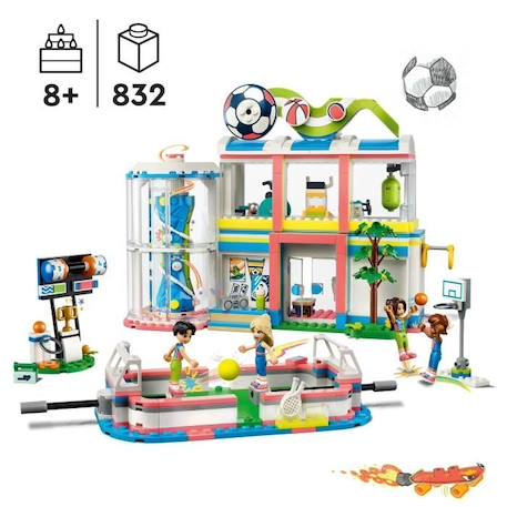LEGO® Friends 41744 Le Centre Sportif, Jouet avec Figurines et Jeux de Football, Basketball et Tennis BLEU 2 - vertbaudet enfant 