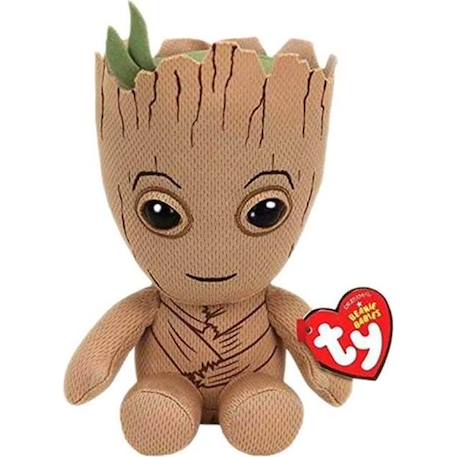 Peluche Groot 15 cm - TY - Marvel Beanie Babies - Marron - Dès 3 Ans MARRON 1 - vertbaudet enfant 