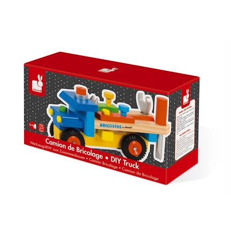 JANOD - Camion de bricolage (bois) - Dès 2 Ans BLEU 4 - vertbaudet enfant 