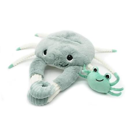 Les Déglingos - Peluche cassecou vert le crabe et son bébé BLANC 2 - vertbaudet enfant 