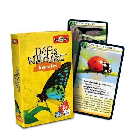 Jeu de questions-réponses - BIOVIVA - Défis Nature Insectes - Mixte - À partir de 7 ans JAUNE 4 - vertbaudet enfant 