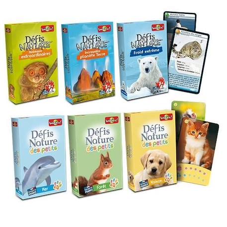 Jeu de cartes BIOVIVA Défis Nature - Animaux extraordinaires pour enfants à partir de 7 ans VERT 4 - vertbaudet enfant 