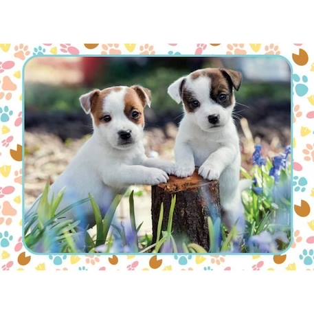 Puzzle éducatif Nathan - Les petits jack russell - 100 pièces - Animaux - Pour enfant de 6 ans et plus BLANC 2 - vertbaudet enfant 