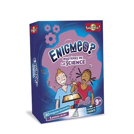 Jeu de cartes Bioviva - Enigmes Mystères de la science - Pour enfants à partir de 9 ans - 80 énigmes illustrées BLEU 1 - vertbaudet enfant 