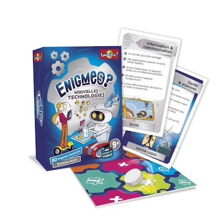 Jeu de cartes BIOVIVA Enigmes Nouvelles technologies - Garçon et Fille - À partir de 9 ans BLEU 5 - vertbaudet enfant 