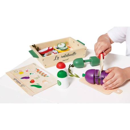 Jouet d'imitation - JANOD - Set Ratatouille - 32 Accessoires - Bois, Carton et Feutrine - Dès 3 ans BEIGE 2 - vertbaudet enfant 