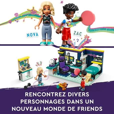 LEGO® Friends 41755 La Chambre de Nova, Jouet sur le Thème du Gaming, avec  Mini-Poupée blanc - Lego