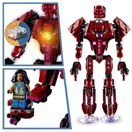 LEGO® 76155 Marvel Les Éternels Dans l’Ombre d’Arishem, Kit de Construction Super-Héros pour Enfants dès 7 ans ROUGE 3 - vertbaudet enfant 