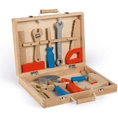 Jouet-Jeux d'imitation-Maison, bricolage et métiers-Boite à outils Brico'Kids - JANOD - Dès 3 ans - Bois hévéa